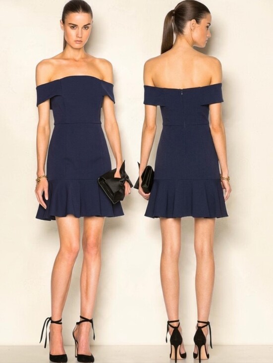 NICHOLAS Dresses & Skirts - NICHOLAS Ponte Knit Off-the-shoulder Mini Dress - Size 4